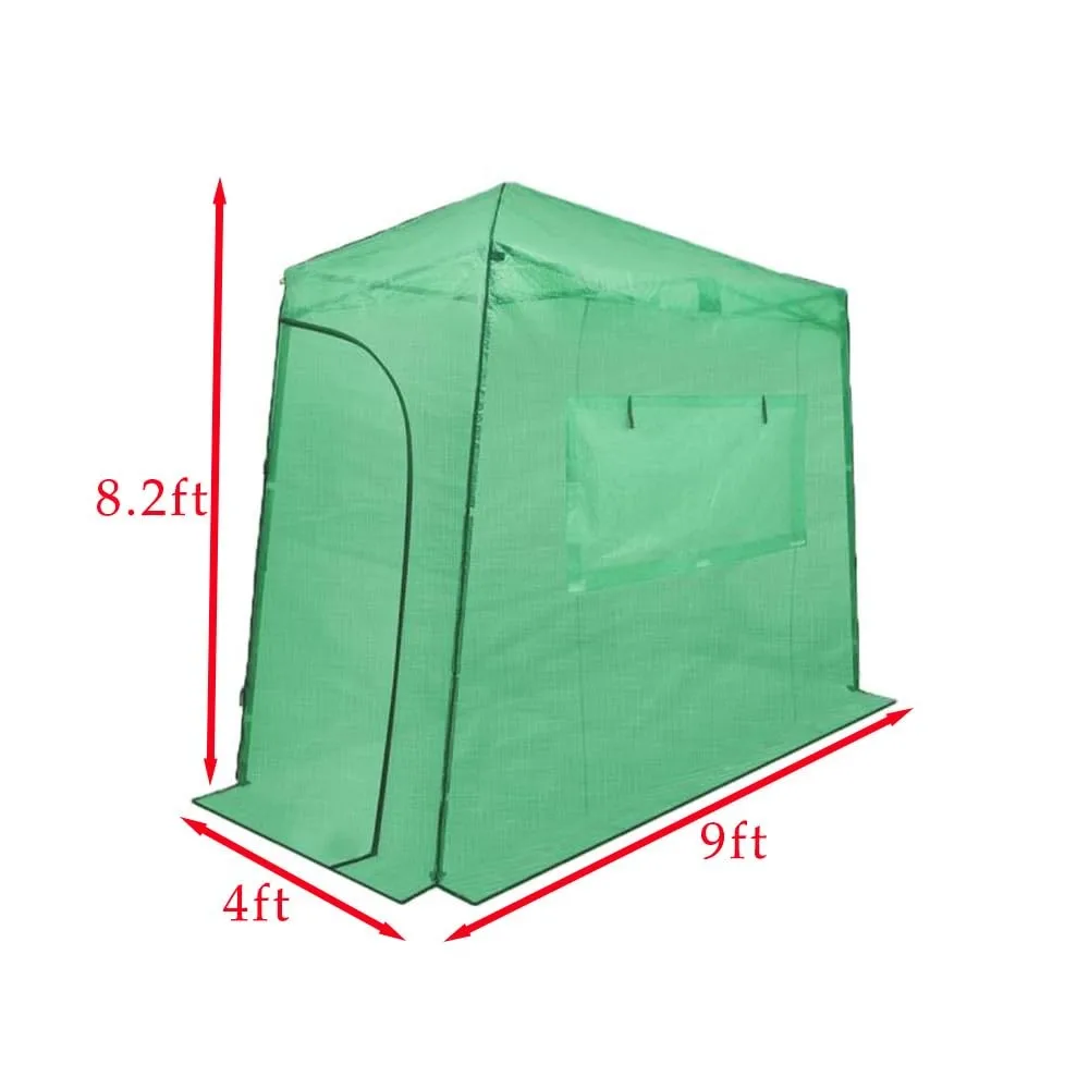 Custom Fit Replacement Cover Compatible with The Peak GH36 9' x 4' Lean to Portable Walk in Up enhouse Zipper Entry Do