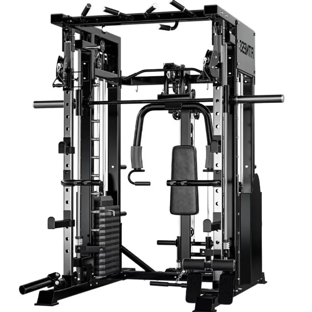 Máquina comercial Smith para gimnasio, Cable cruzado, levantamiento de pesas, entrenamiento deportivo, máquina Smith