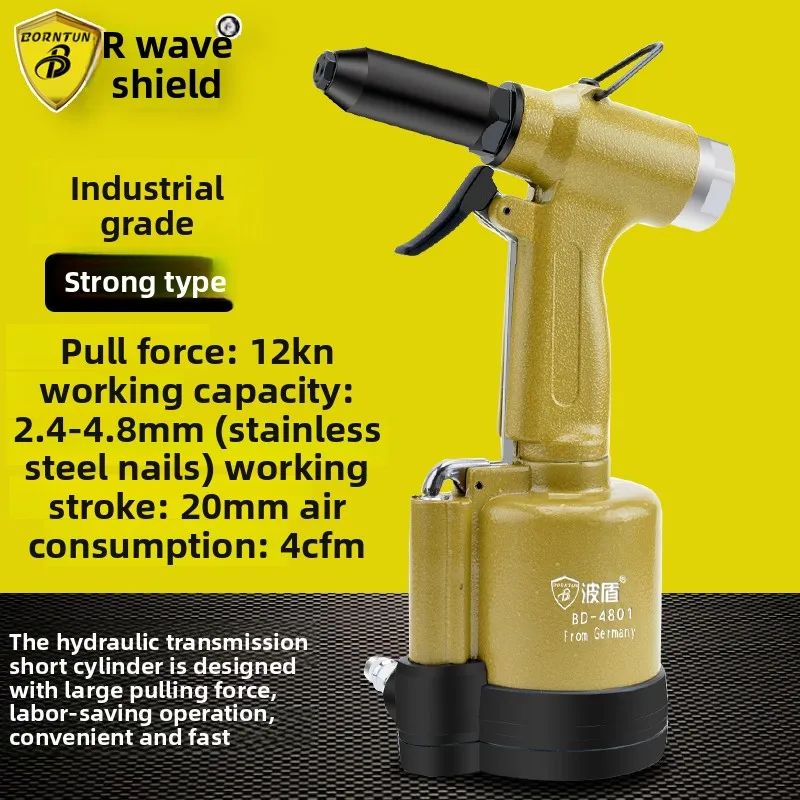 Bodun Hydraulic Pneumatic Rivet Gun Rivet Gun Air-Operated Rivet Gun Rivet Pliers Bd-4801