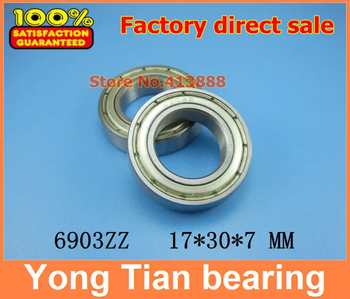 

NBZH Bearing500pcs Free Shipping Thin Wall Deep Groove Ball Bearing 6903ZZ 17*30*7 Mm