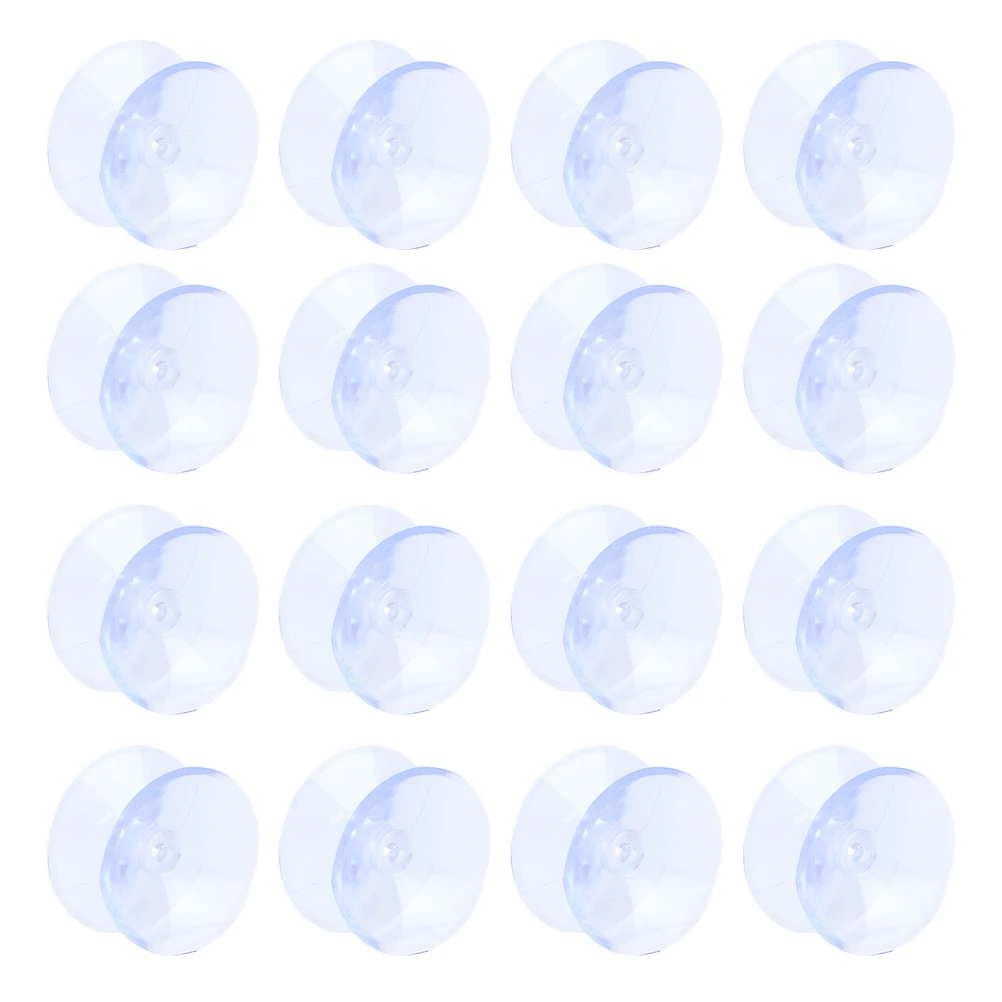 

30Pcs Double Sided Suction Cups for Glass Table Tops Transparent Clear PVC Sucker Pads 20mm Non-Slip Double Sided Sucker Cups