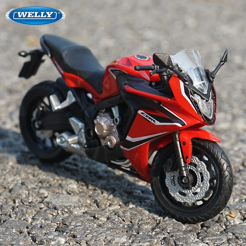 

Модель мотоцикла WELLY 1:18 HONDA 2018 CBR650F из сплава, литая металлическая игрушка, Модель гоночного мотоцикла, Коллекционная модель, подарок для детей