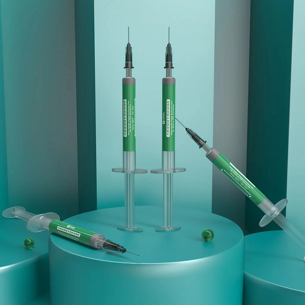 2UUL SC99 Nano Solder Paste Flux 183℃ Welding Tin Paste with Syringe for Mobile Phone PCB SMD Repair Soldering Cream