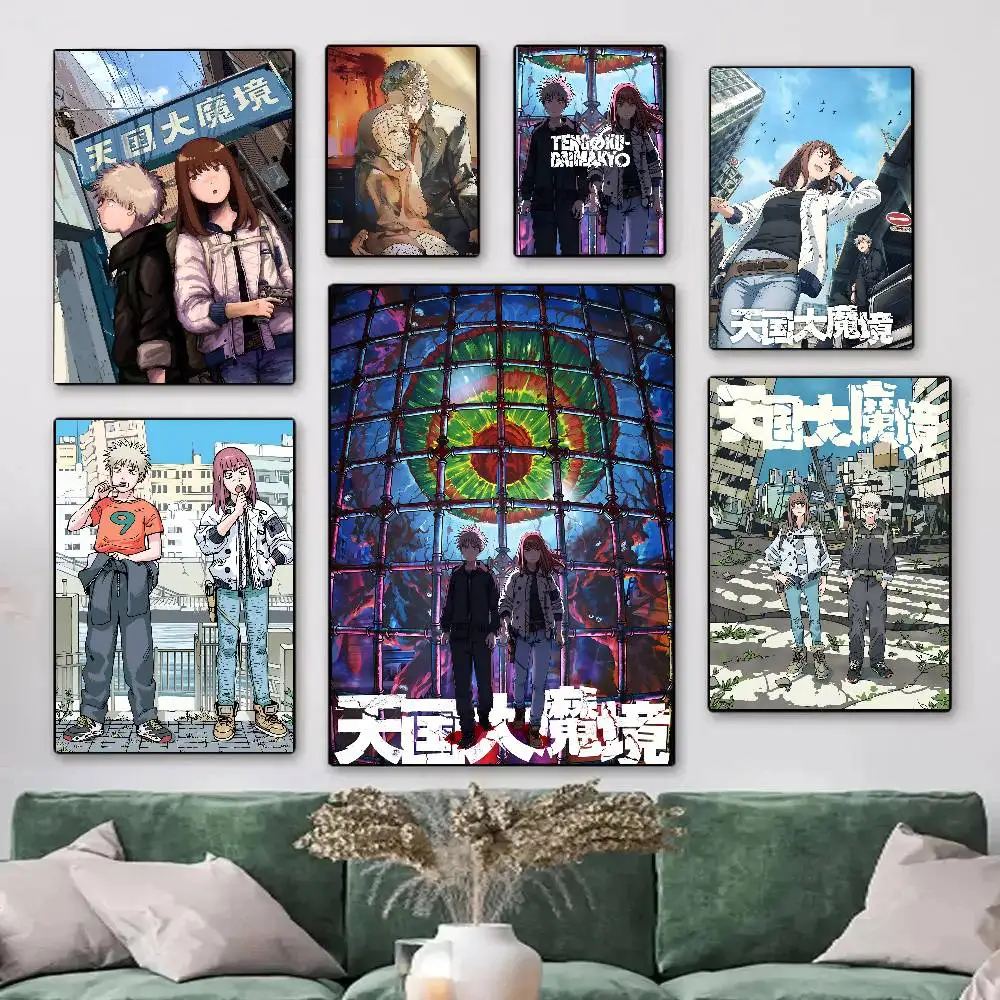 1pc Cartoon Anime H-Heavenly Delusion Manga Posters HD Print Vintage Wall Art Decor for Home Study Room