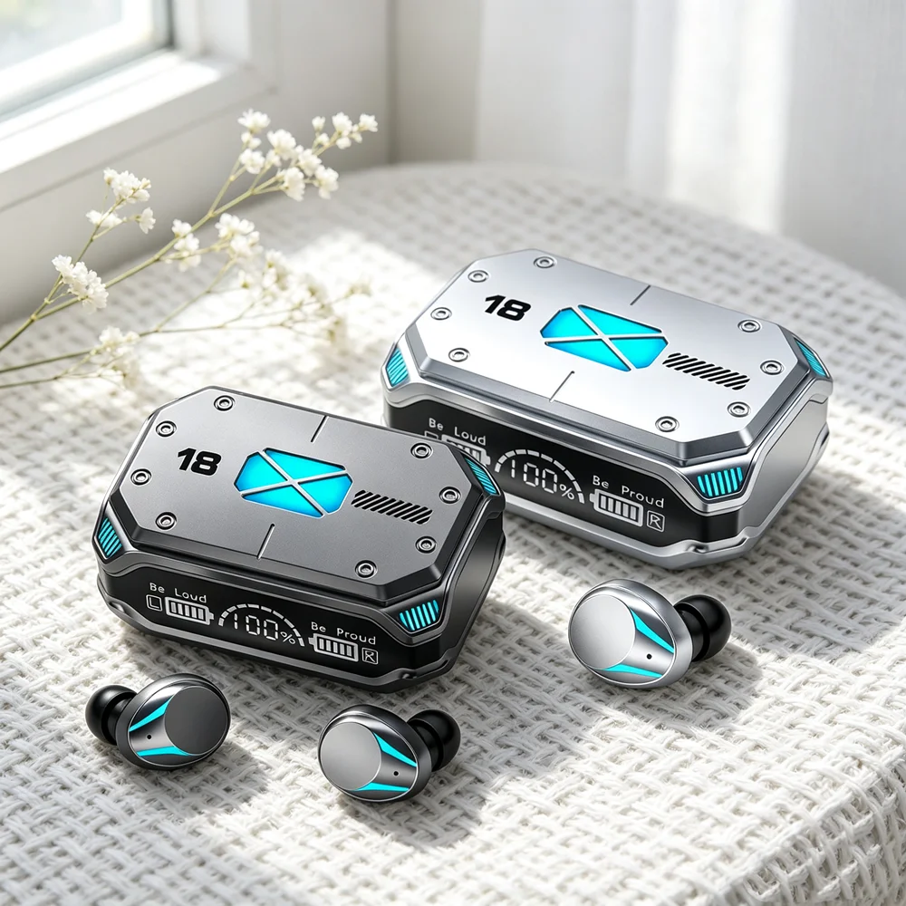 Wireless Headphones Wireless Earbuds Secure-fit Bluetooth Earphones Include Multiple Silicone Tip Sizes for Personalized Comfort