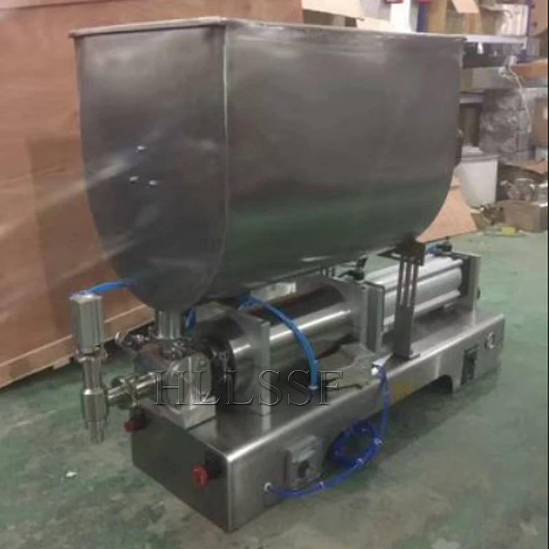 Semi Automatic Horizontal Pneumatic Paste Filling Machine Included for Honey Viscous Liquid Glass Pouch Bag Barrel