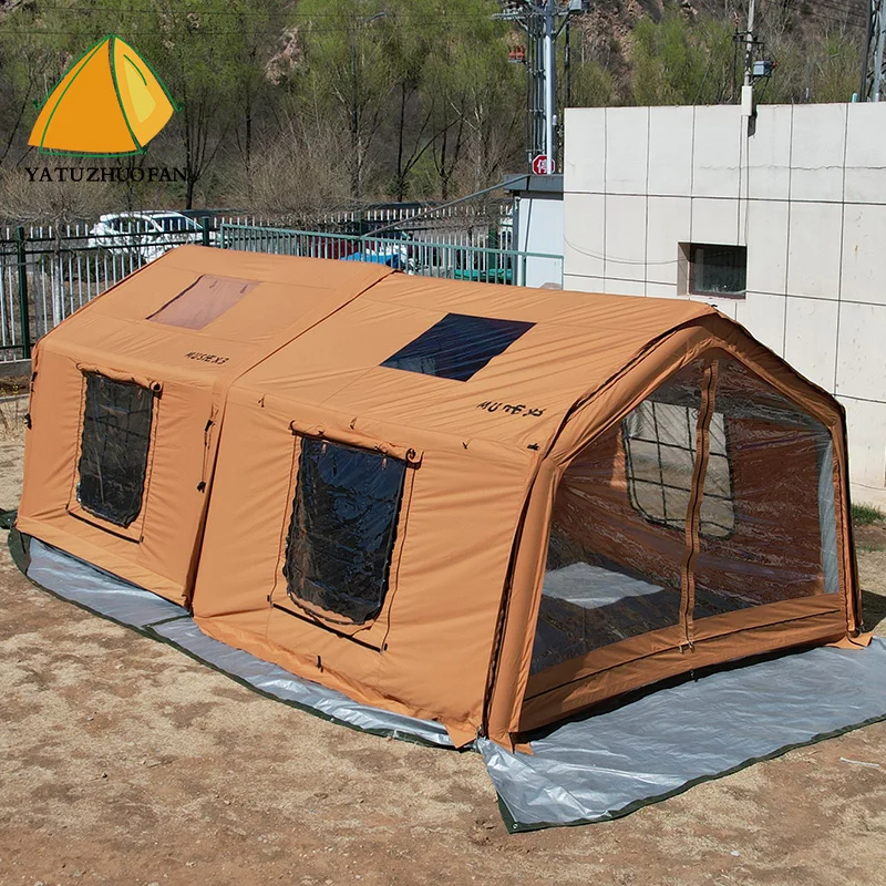 WWaterproof & Windproof Camping Inflatable Tents Outdoor, 5-8 Camping Outdoor Tent With Carry Bag For Hiking Fishing BackyardF