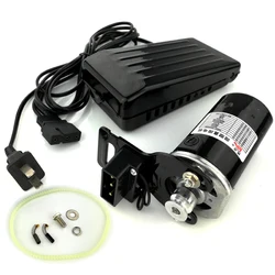 220V 180W 10000RPM motore elettrico per macchina da cucire Set accessori per macchine da cucire per la casa motore nero con pedale di controllo