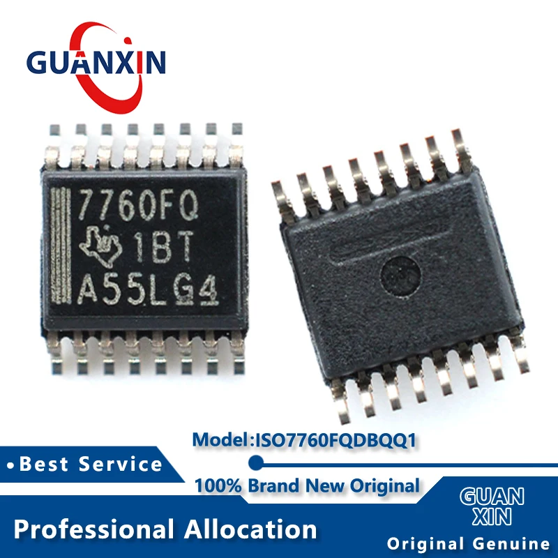

100% New ISO7760FQDBQQ1 ISO7760FQDBQRQ1 SSOP-16 Marking 7760FQ ISO7760