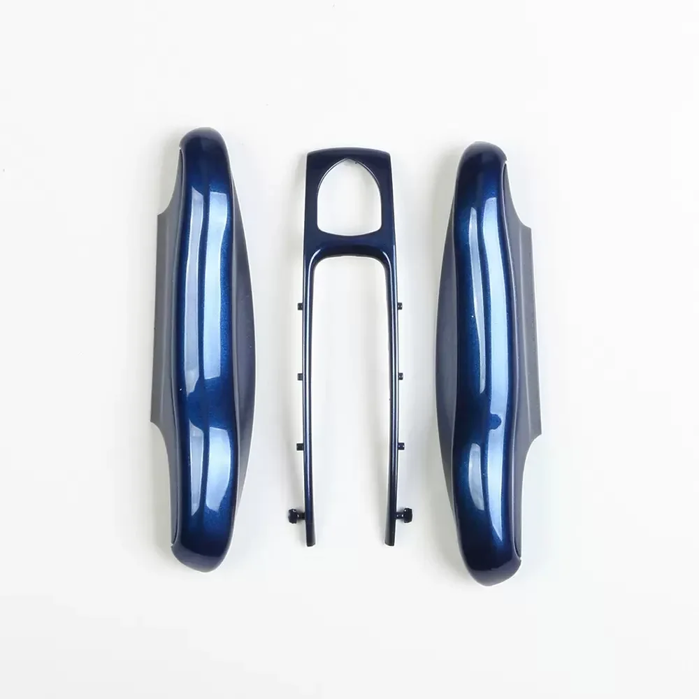 Car Stickers Car Key Case Gentian Blue Remote Control Fob Protective Shell for Porsche Macan Panamera Taycan Cayman Cayenne