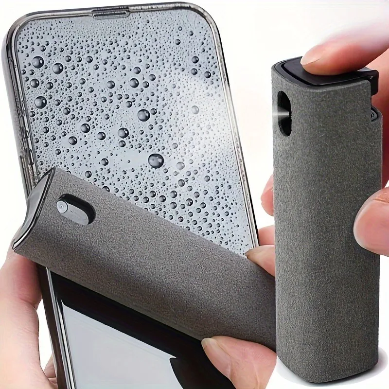 2-in-1 Screen Cleaning Spray Bottle, Mobile Phone, Tablet, Eyeglasses and Electronic Products Are Essential for Photography