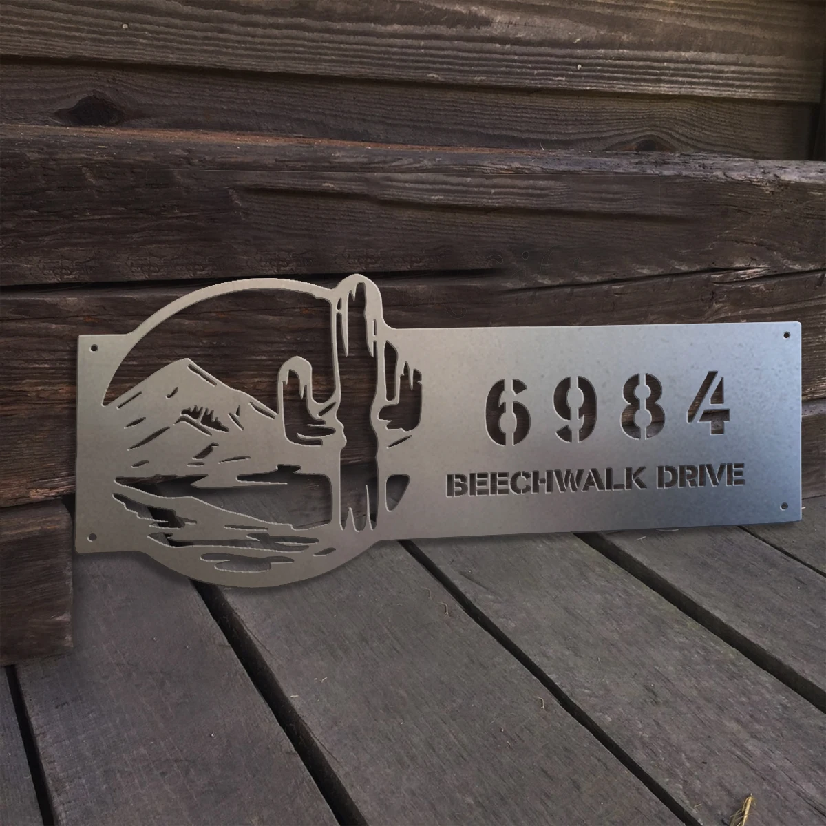 1 Stück Individuelles Metall-Wandschild im Kaktus-Stil, Dekoration für Haus, Zimmer, Garten, Garage, Zaun, Bauernhof, Saisonales Familiengeschenk