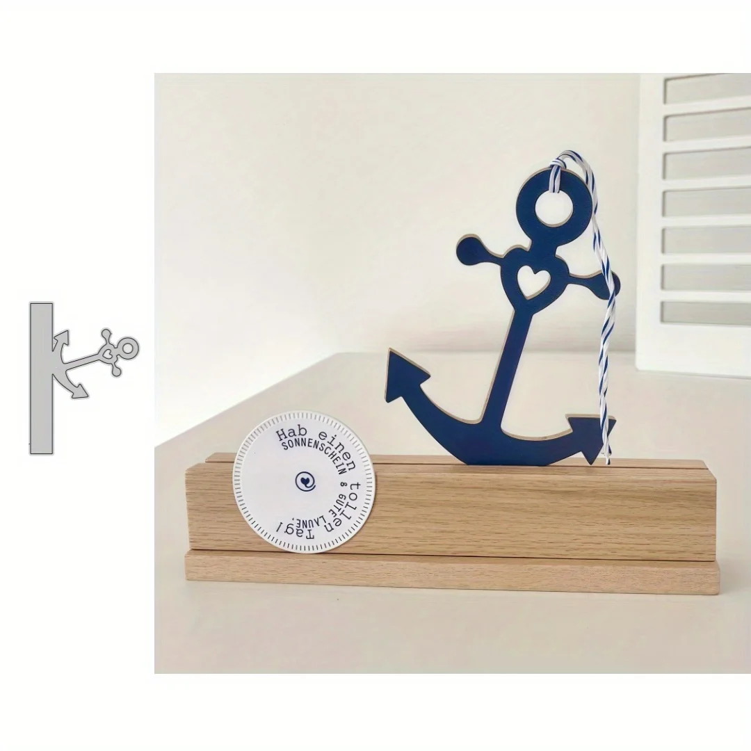 Neue Ankunft Herzförmige Meer Anker Metall Schneiden Stirbt für DIY Scrapbooking Karte, Der Schablonen Fotoalben