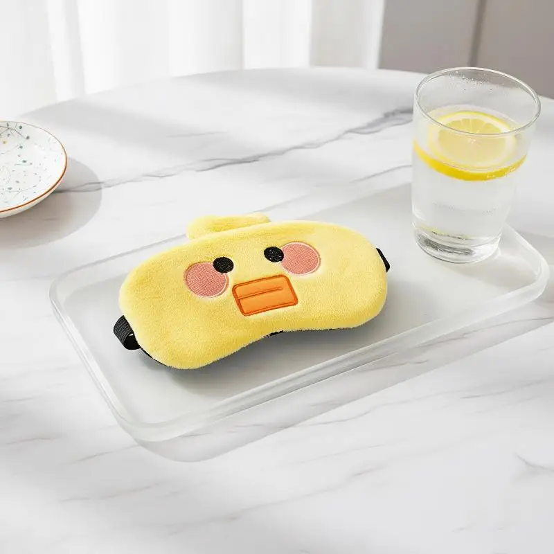 1 Stück Enten-Kaninchen-Kleintier-Schlafmaske, Niedliche Panda-Augenmaske, Geeignet für Büro und Zuhause, Rosa Augenmaske – Detail 2
