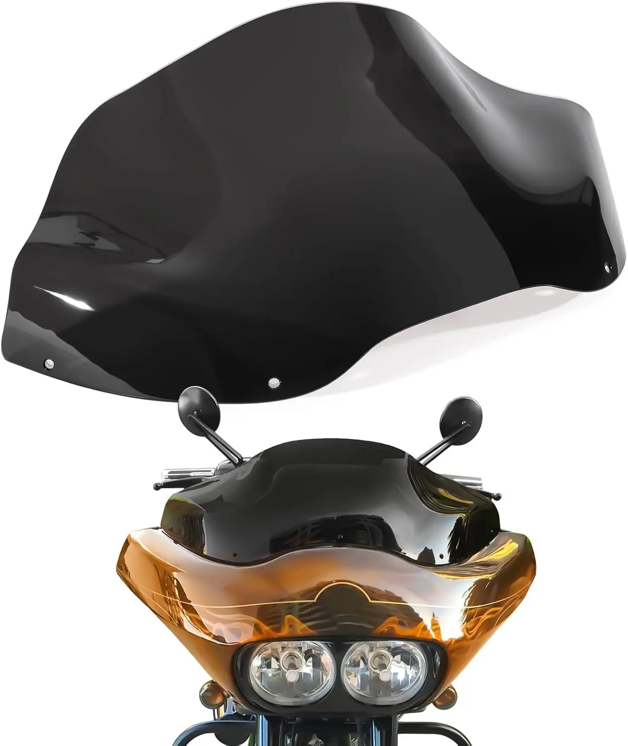 13 inch Windshield Motorcycle Windscreen Fit for Harley Touring