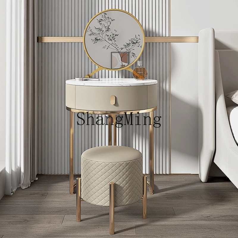 

CLsolid wood dresser single dressing table bedroom dressing table full mirror integrated