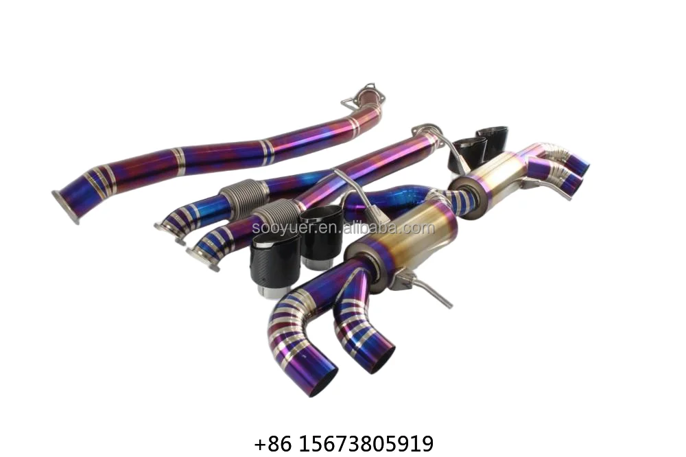 Factory  Catback Exhaust Pipes for  /GT-R R35 3.8TT Custom Complete Titanium Alloy Exhaust SystemCustomed