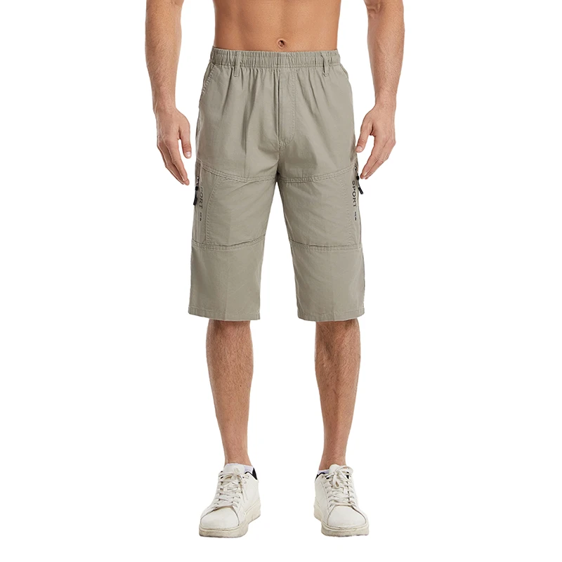 

Summer 2026 Men's Casual Loose Comfortable Skin-friendly Breathable Versatile orts Stand Fit Seven-eighths Length Cotton...