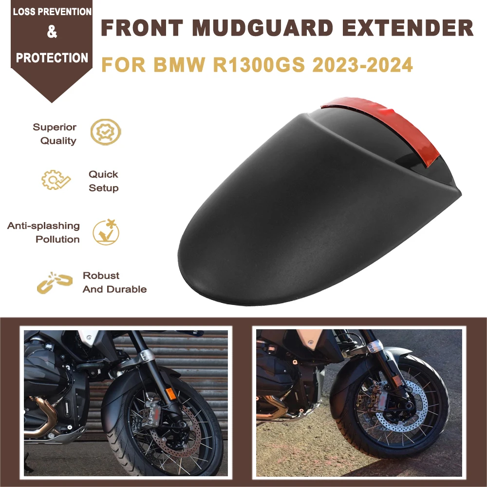New Motorcycle Front Fender Mudguard Extension Extender Splash-proof Protector For BMW R1300GS R 1300 GS GS1300 ADV 2023 2024