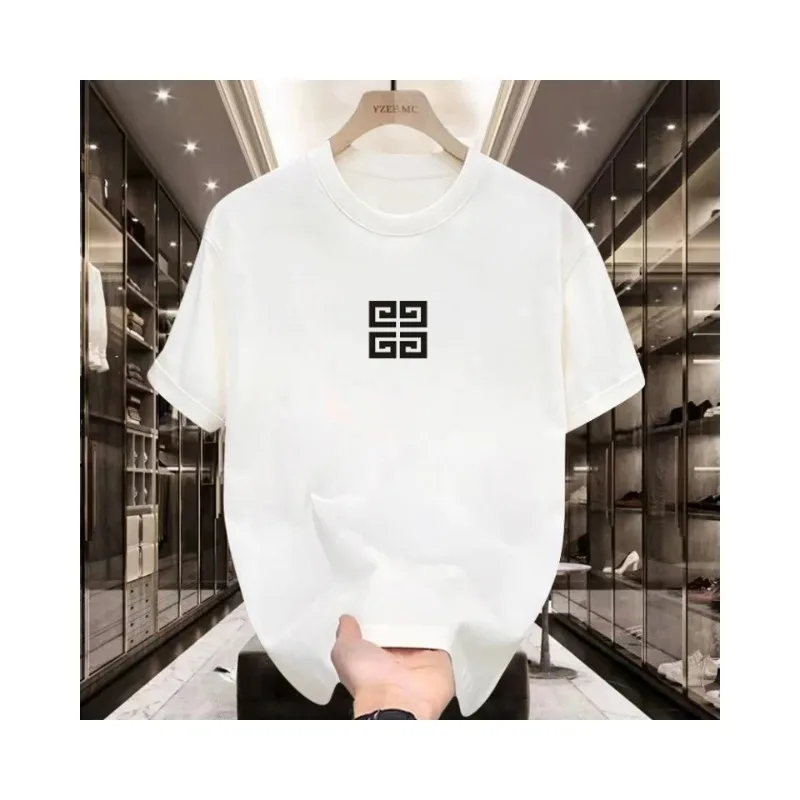 Fine Craft Solid Short Sleeve Crew Neck Top. Clean stitching design, timeless basic casual daily tee.