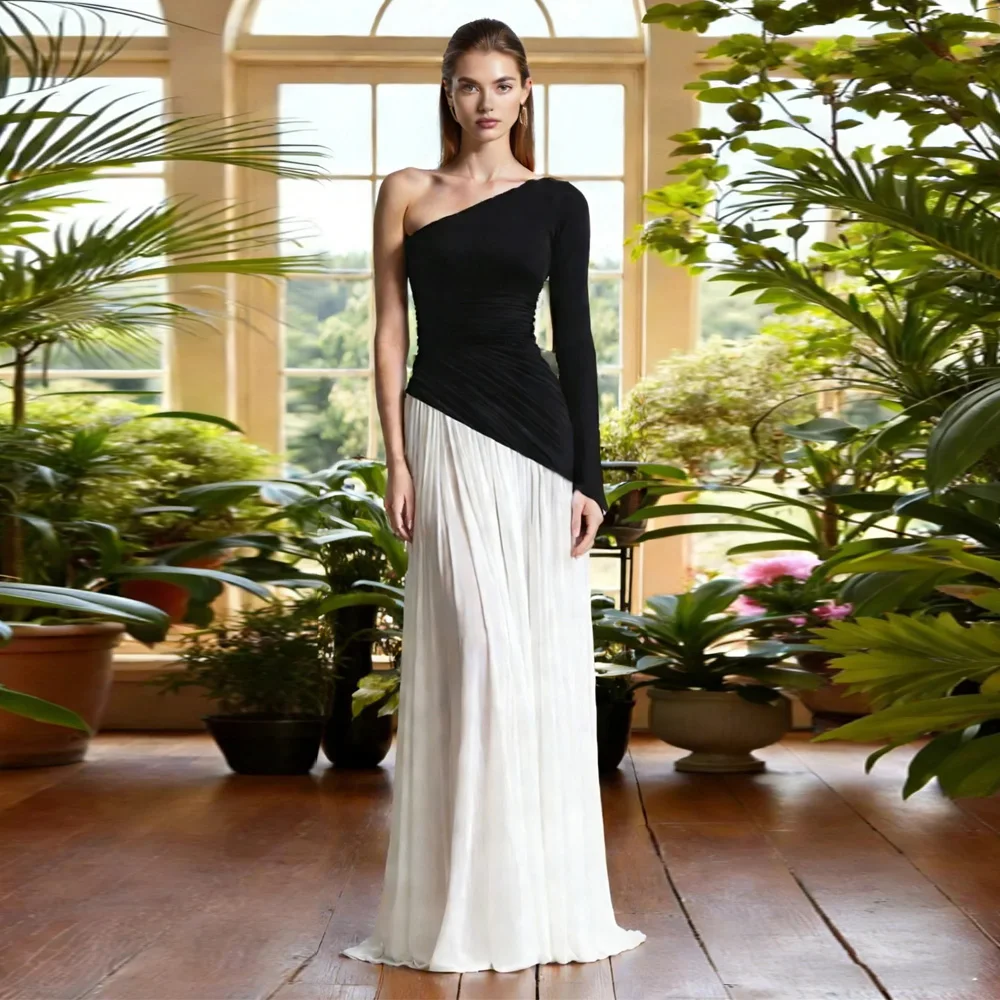 Vestidos de Noche Personalizados de Un Solo Hombro para Mujer, Elegantes Vestidos de Gala con Escote Corazón, Vestidos de Fiesta, Vestidos para Bodas, Vestidos para Invitadas