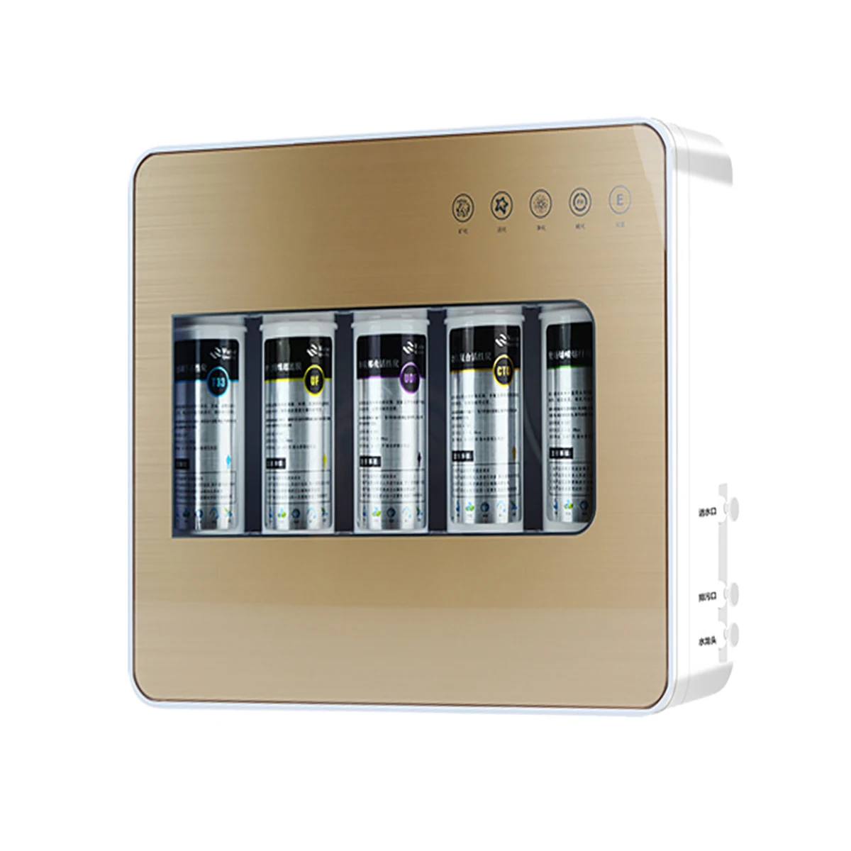 جهاز تنقية المياه للترشيح الفائق للمطبخ مكون من 5 مراحل لا يتطلب كهرباء، سهل التركيب وإزالة البكتيريا/الصدأ/الرواسب #5