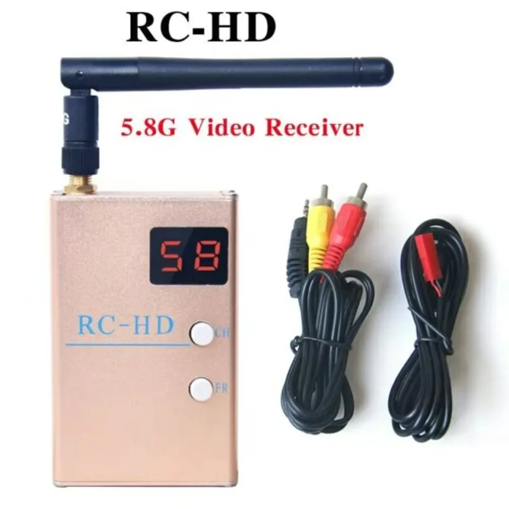 

5.8Ghz 48CH FPV AV HD Receiver W/ HDMI 1080P and AV output RC-HD dc6-24v for 1000MW 2w 4w Trasmitter