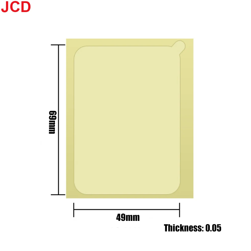 JCD 10pcs Mobile Phone Universal Back Sticker Magnetic Protective Film Transparent Film PVC Dustproof Film