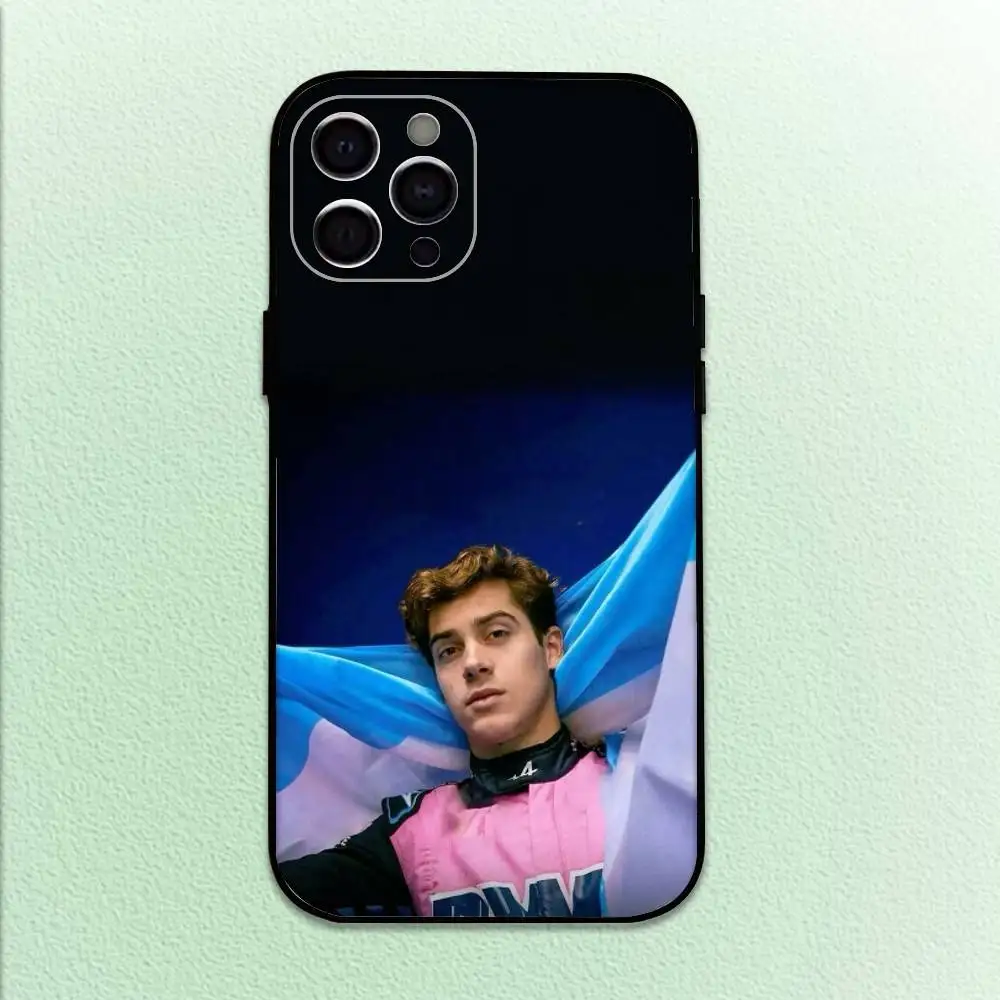 حافظة هاتف 43 F-Franco C-Colapinto لهاتف iPhone17,16,15,14,13,12,11 Plus، Pro Max غطاء أسود ناعم #6