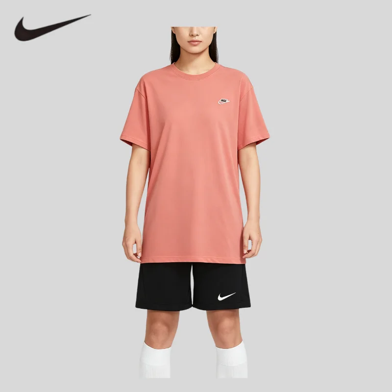 Conjunto de 2 piezas de camiseta de manga corta y pantalones cortos Nike, conjunto deportivo informal DZ4685-638+IB8654-010