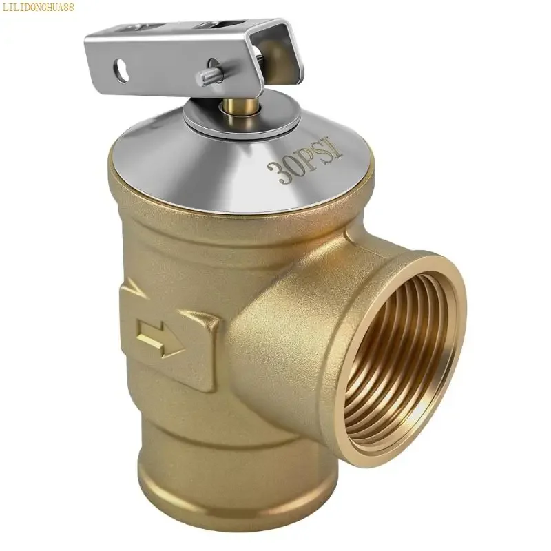 K1AE High Pressures Water Heater Safety Valves Thickened Brasses Safety Valves for Motorhome  and Residential Use