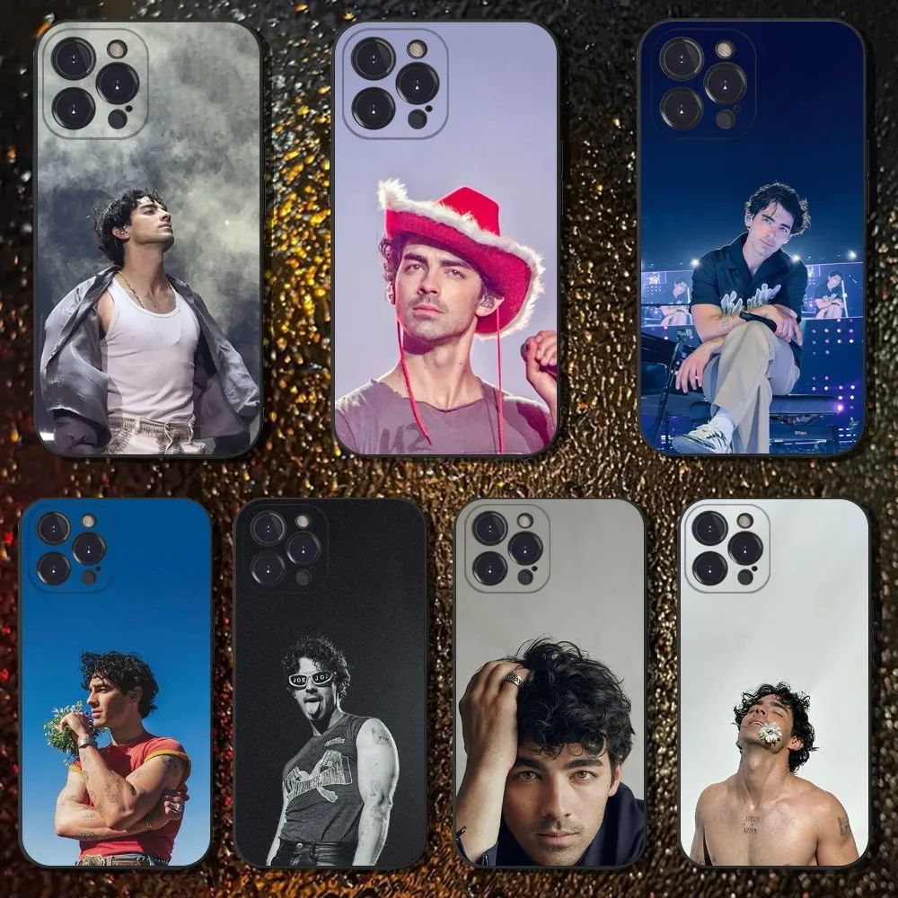 

J-Joes J-Jonas Phone Case For iPhone 16,15,14,13,12,11 Plus,Pro Max,XS,X,XR,SE,Mini,8,7,Soft Silicone Black Cover