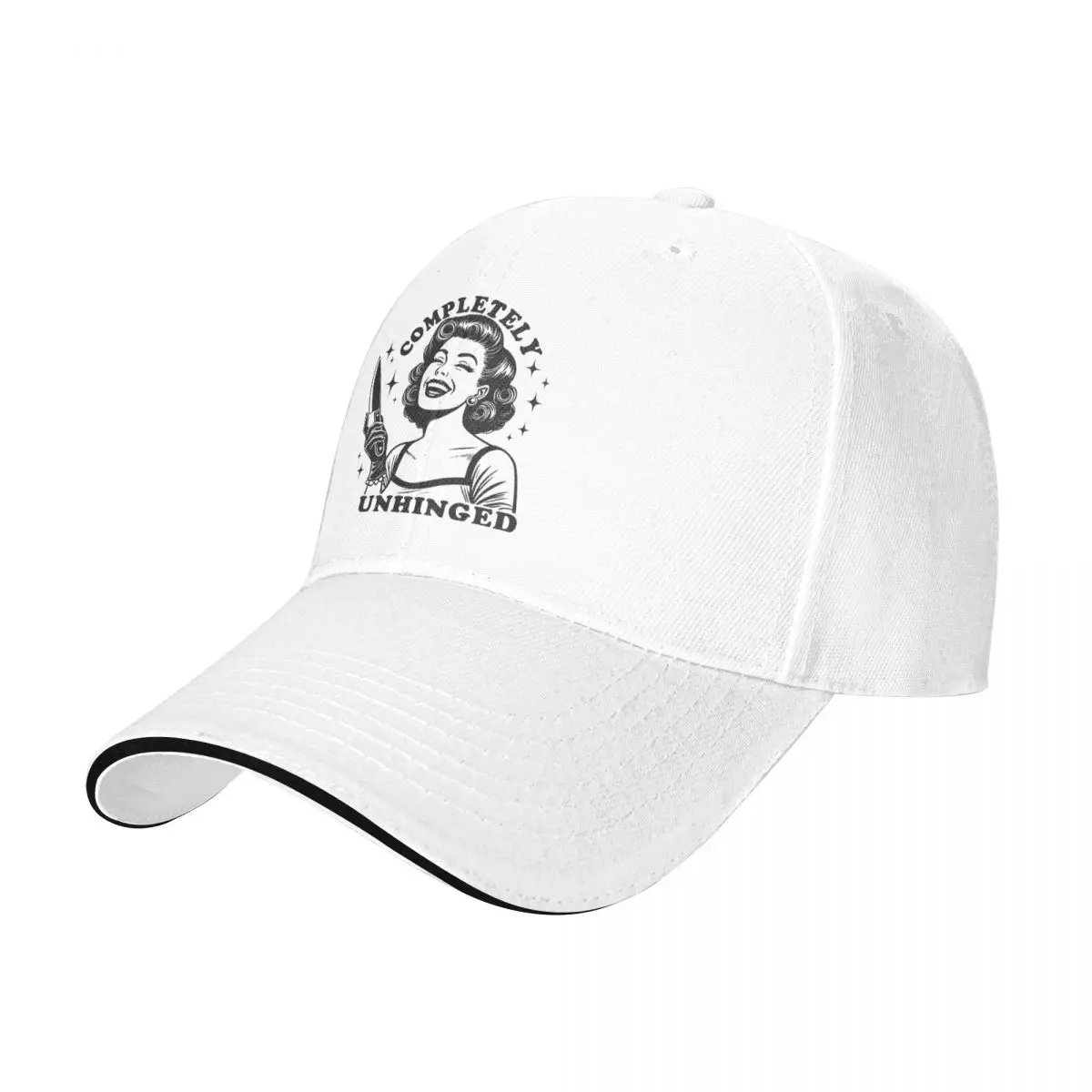 Baseball Caps Completely Unhinged Meme T Shirt Vintage Housewife Funny Casquette Men Women Outdoor Summer Caps