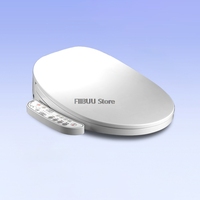 Electric Smart Bidet Toilet Seat with Heated Seat Warm Water Air Dryer Toilet Cover Lid Feminine Wash Night Light Elongated Seat