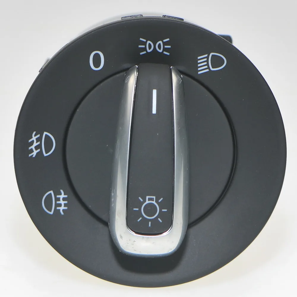 SJACCM Chrome Headlight Side Glass Master Switch Button Set For VW Rabbit Jetta Golf GTI 5 5ND 959 857 5ND 941 431 A 18G 953 509