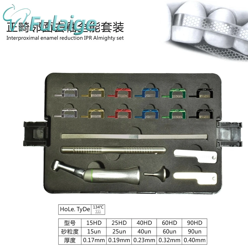 

Dental Orthodontic IPR Tool Interproximal Enamel Reduction Automatic Reciprocating 4:1Contra Angle Handpiece for Teeth Stripping