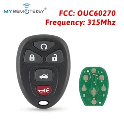 Remote fob for GM 5 button 315mhz OUC60270 For Buick Lucerne Cadillac DTS Chevrolet Impala MYREMOTEKEY