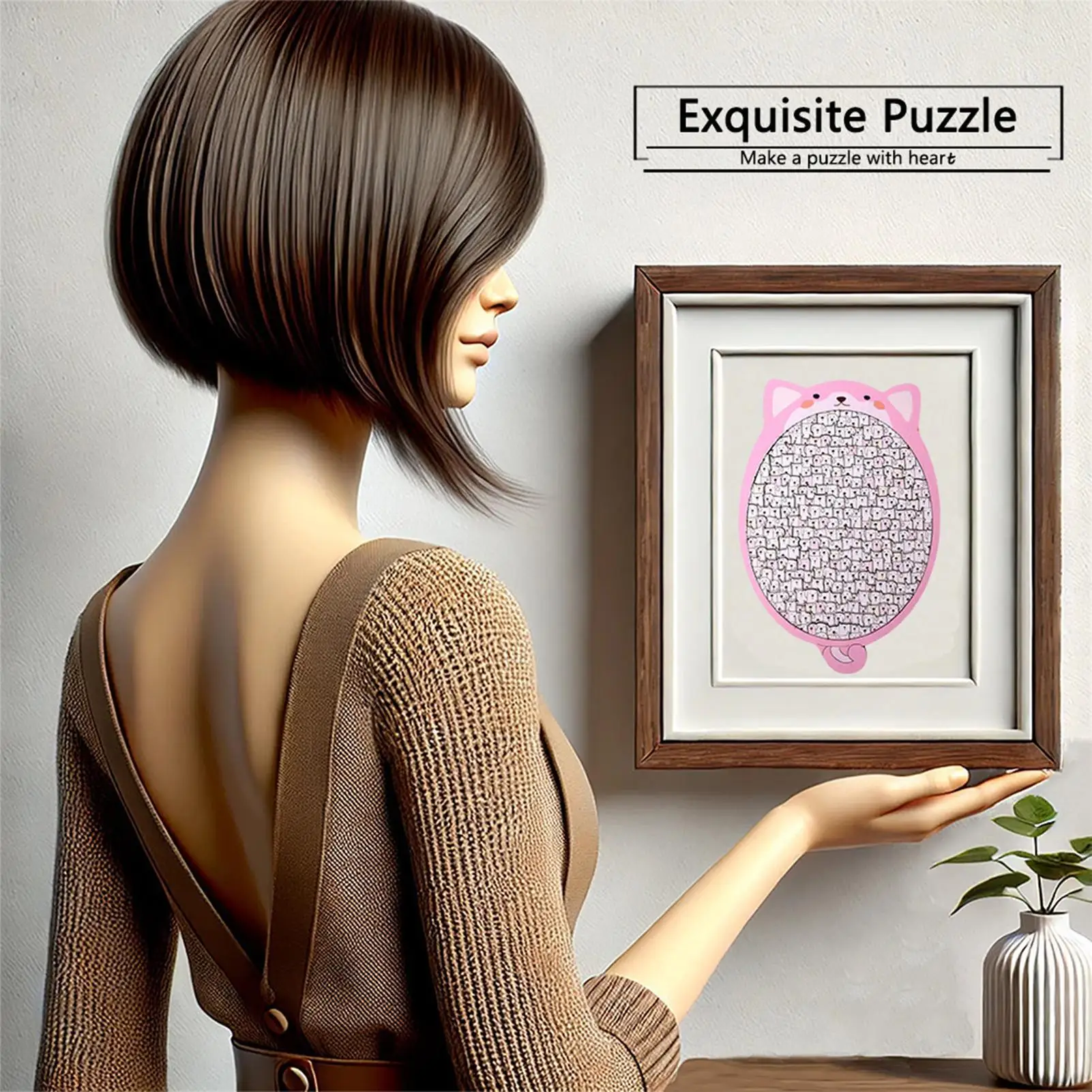 ألغاز مضحكة، ألعاب تعليمية خشبية جمالية للبالغين، ألغاز الصور المقطوعة للحيوانات للأطفال، عشاق الحيوانات، الأصدقاء، العائلة، الفتيات، عيد الميلاد #5