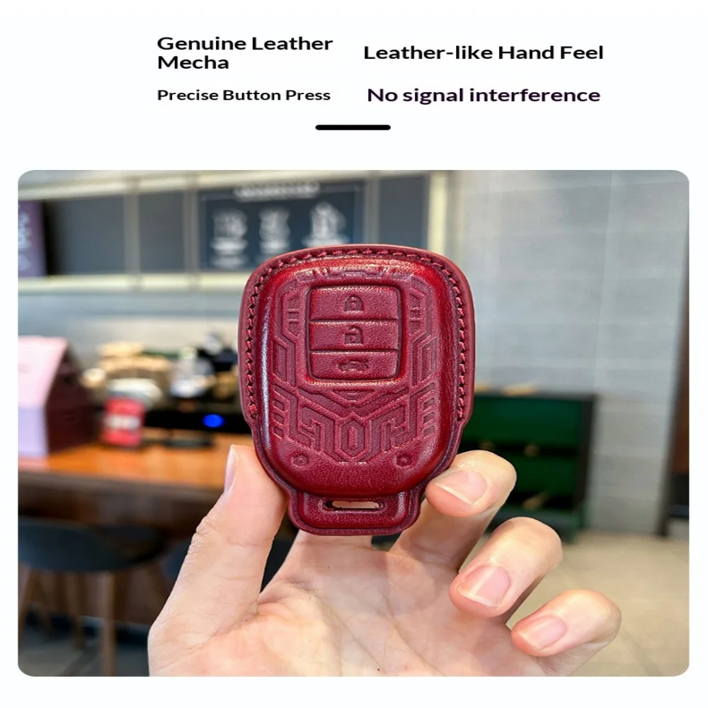

High-end Real Leather Car Key Bag For Honda CRV Civic Accord XRV ZRV INTEGRA Vezel BREEZE HRV Car Accessories Car Key Cases