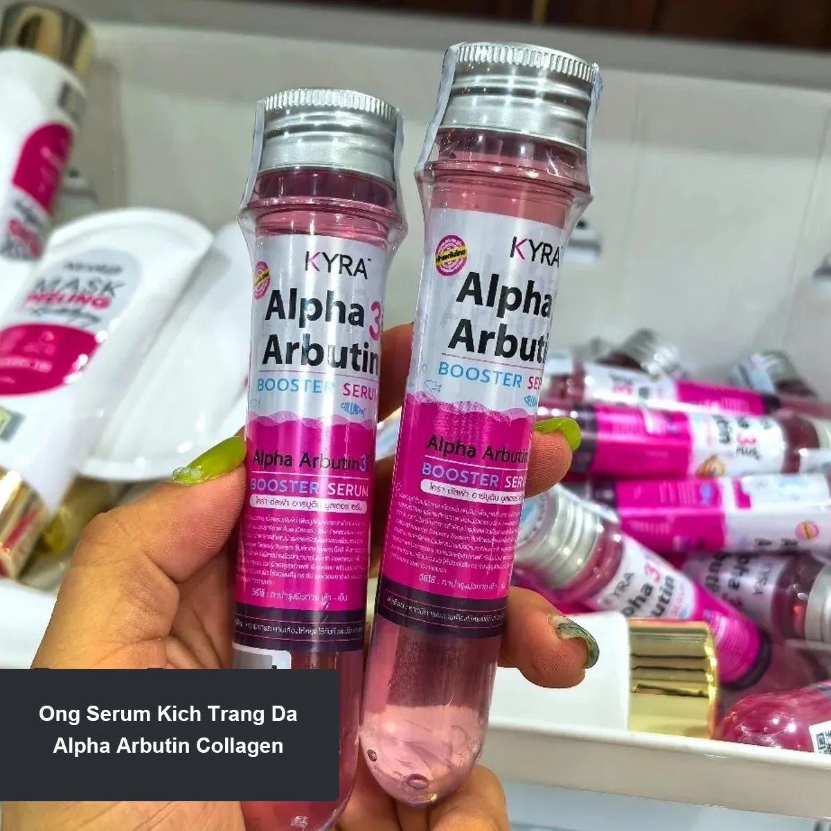 ng เซรั่มda Alpha Arbutin Collagen White Brightening Lightening ลดผิว Dark Blemishes Smooth Bright 50ml ขวด