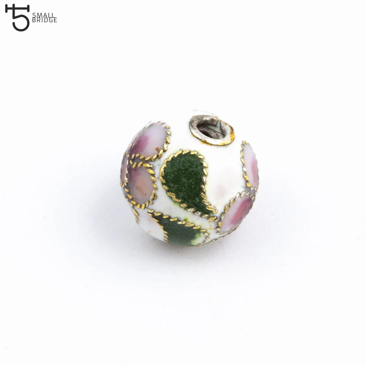 Cuentas de esmalte de Metal Cloisonne para fabricación de joyas, brazaletes Diy para mujer, espaciador suelto, cuentas de cobre, venta al por mayor