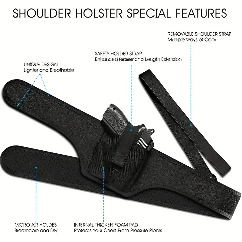 Shoulder concealed underarm holster multifunctional outdoor tactical belt