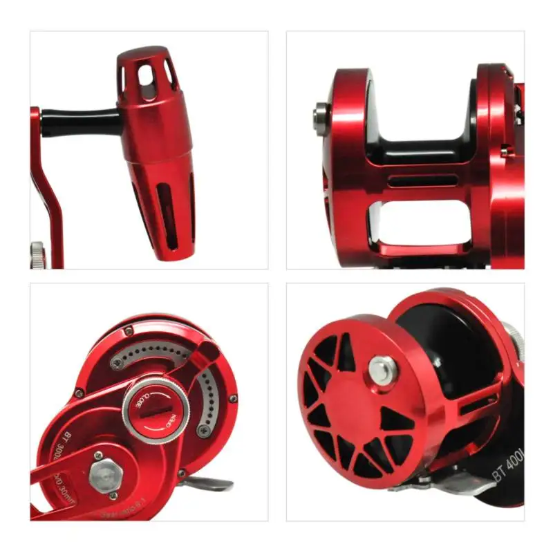 High Quality in Stock Overhead Slow Pitch Jigging Reel Saltwater Aluminum Fishing Reels