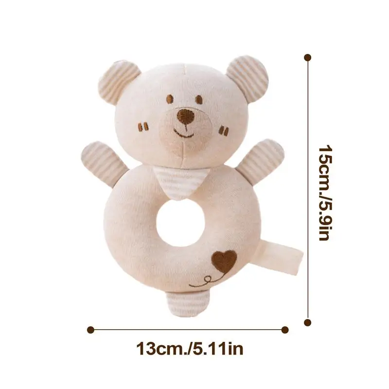 Sonajeros para bebé de 6 a 12 meses, juguetes arrugados de animales suaves para bebé, chupetes y mordedores para cama, cochecito de viaje, cuna de Pascua alta