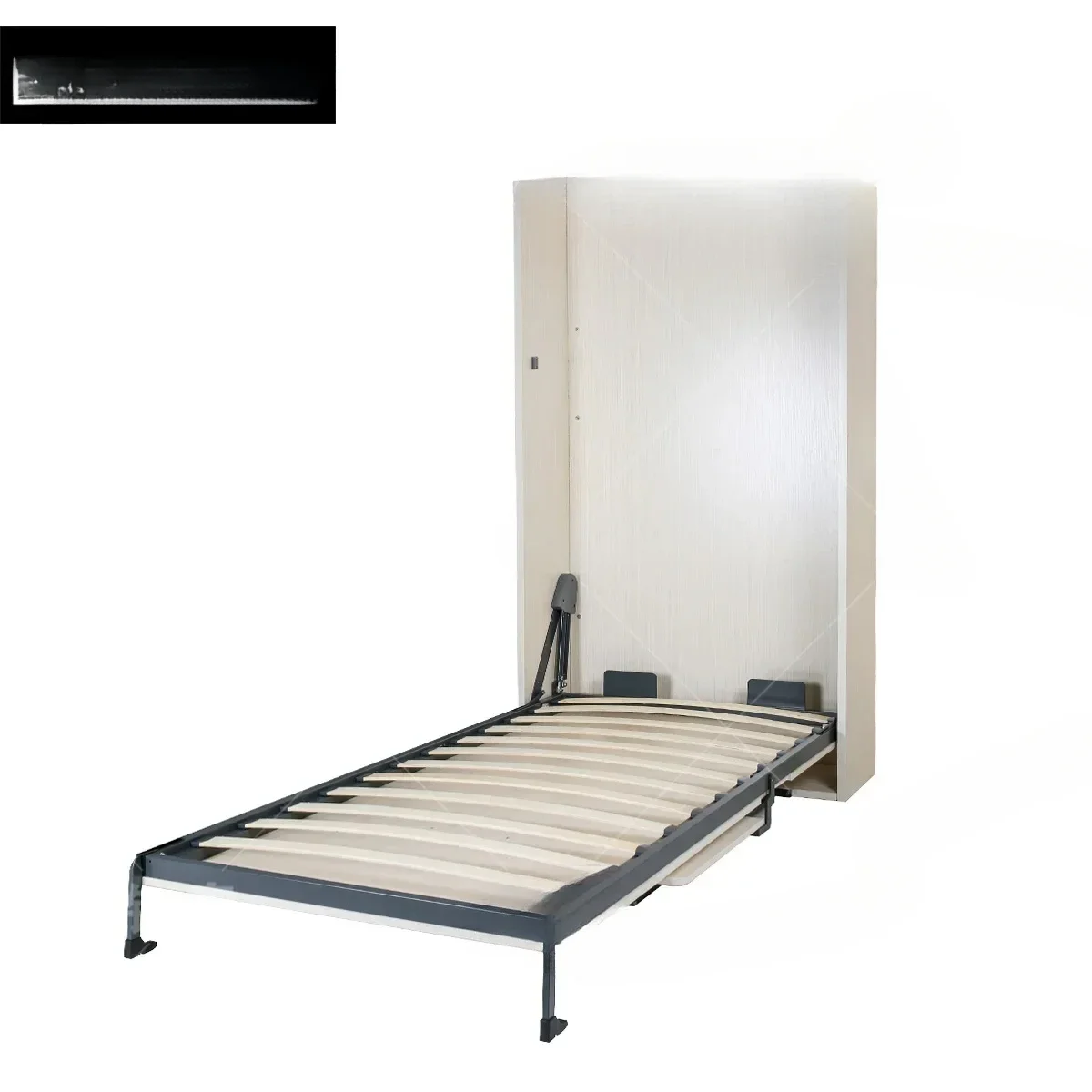 Lit mural invisible avec bureau