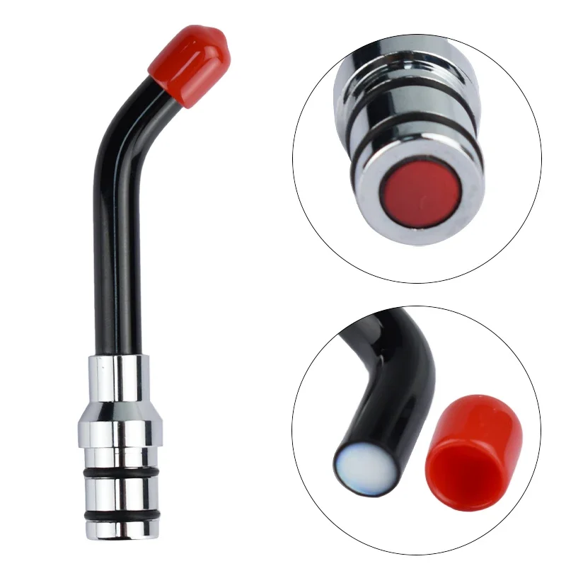 Universal Dental Optical Fiber Guide Rod Tips Black Fits Dental Led Curing Light Lamp Woodpecker 15Mm*12Mm