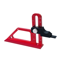 BHBD-Router Table Height Gauge 0-60Mm Adjustable Table Saw Depth Gauge,Height Lock Aluminum Measuring Gauge