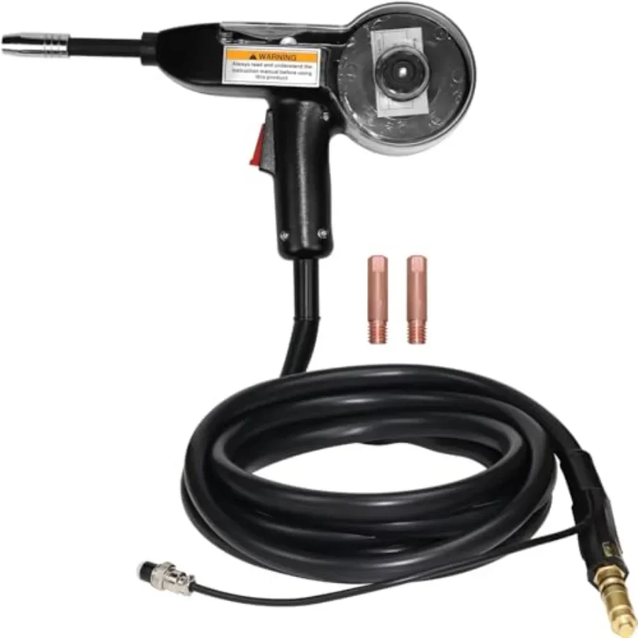 

130A MIG Welding Gun Torch with 15 FT Cable Spool Gun Replacement for MIG210LCD Omni 210 MIG155GD Ideal for Aluminum We