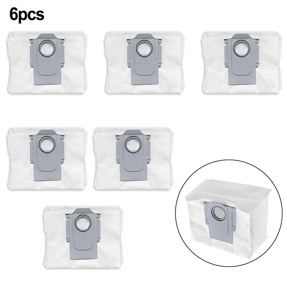 6 Pcs For Q8 MAX, MAX Plus Dust Bag Leakproof Spare Part Household Supplies  Cleaning Accessory In Stock