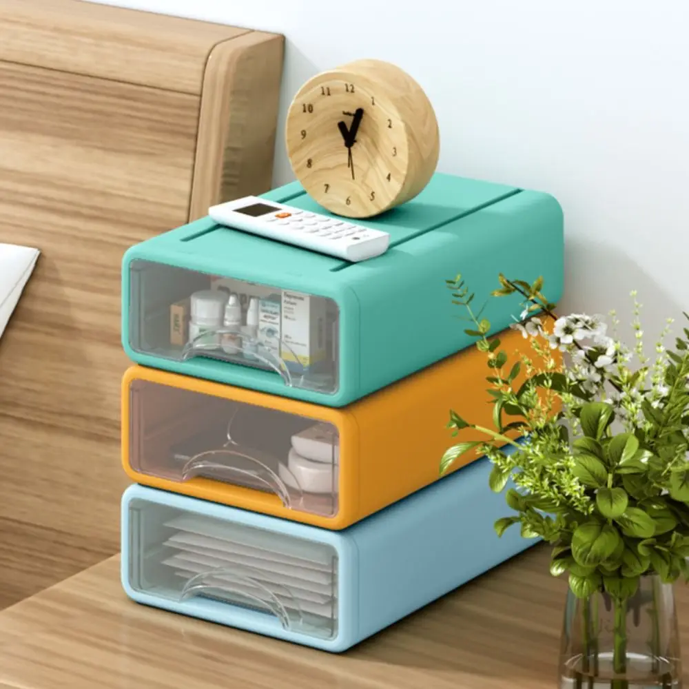 Supplies Stationery Remote Control Comestics Box Storage Cabinet Desktop Organizer Desktop Storage Drawer Jewelry Container